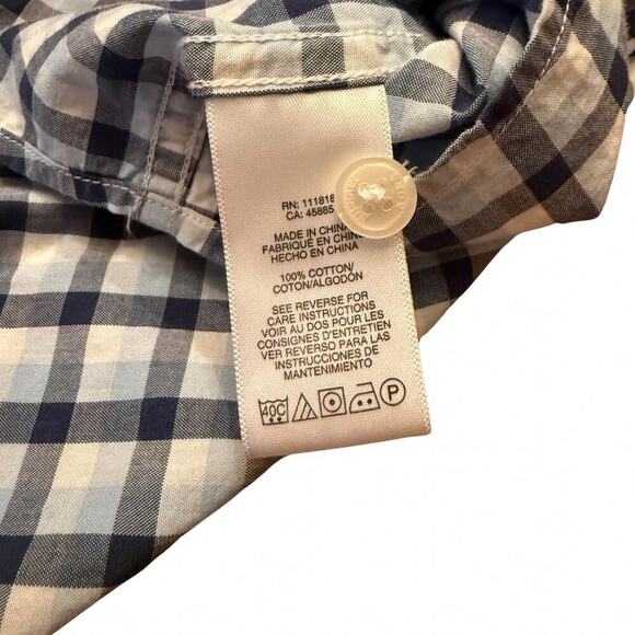 Michael Kors Tailored Fit Check Shirt Men’s Large 757F - Picture 7 of 7